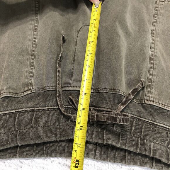 Standard James Perse Pants Women 2| M Olive Jogger Mixed Media Casual Utility - Picture 12 of 15